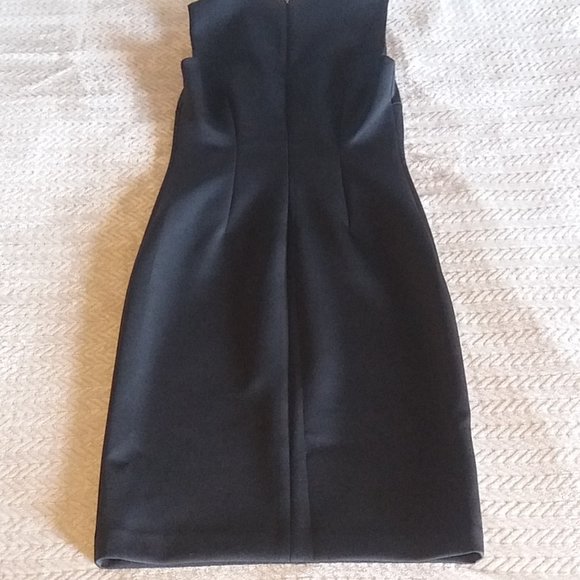 Calvin Klein Women's Scuba Sheath Sleeveless Dress - Color Black - Size 4 - Picture 9 of 16